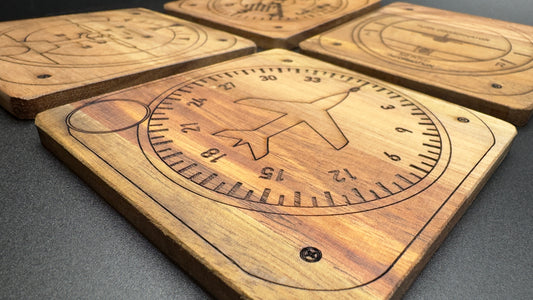 Aircraft Cockpit Coasters (set of 4)