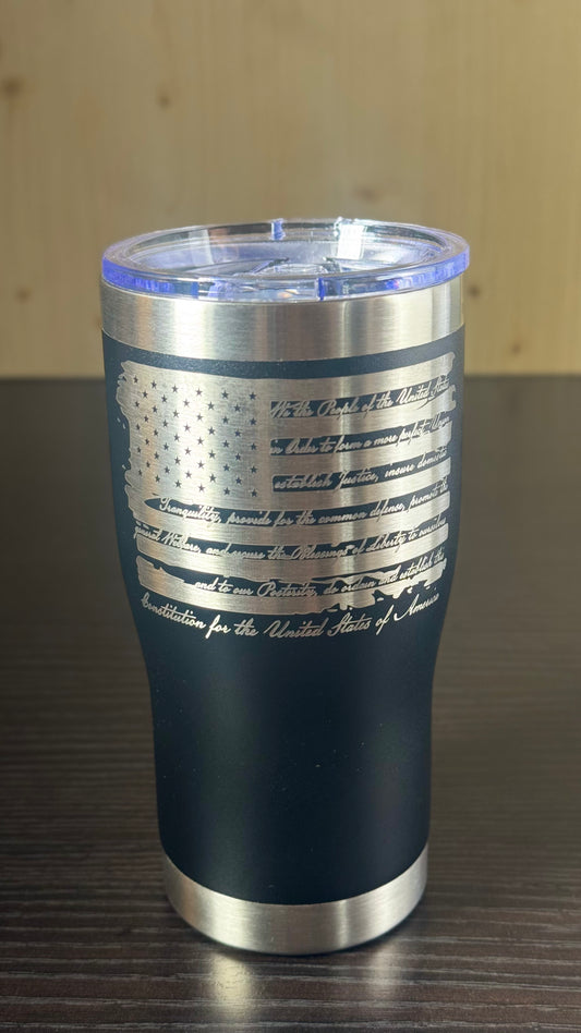 20 oz “We the People” American Flag Tumbler
